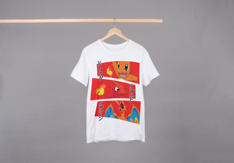 בגדים - חולצה צ'ארמנדר התפתחות - Pokemon \ פוקימון