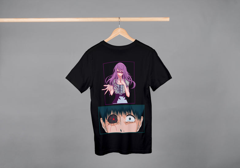 בגדים - חולצה קאנקי קן x ריזה - Tokyo Ghoul \ שדי טוקיו