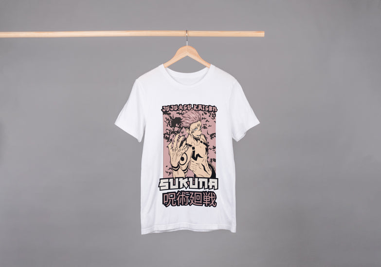 בגדים - חולצה סוקונה לבנה - Jujutsu Kaisen \ ג'וג'וטסו קאיזן