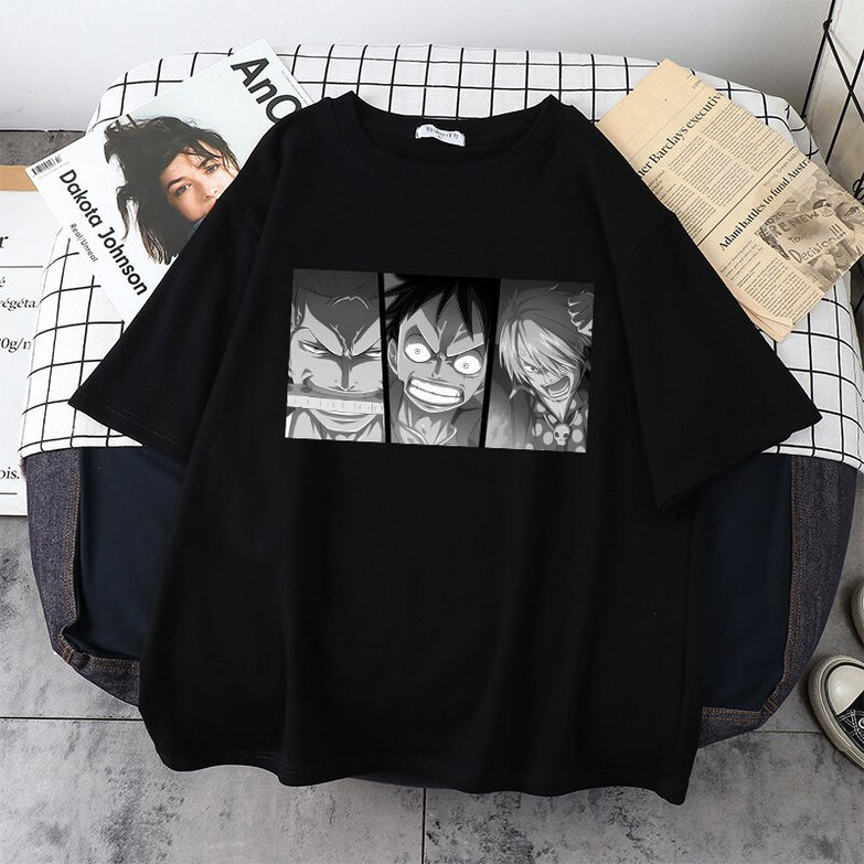 בגדים - חולצה סאנג'י לופי זורו - One Piece \ וואן פיס