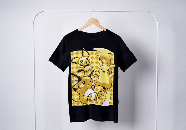 בגדים - חולצת פיקאצ'ו התפתחות - Pokemon \ פוקימון