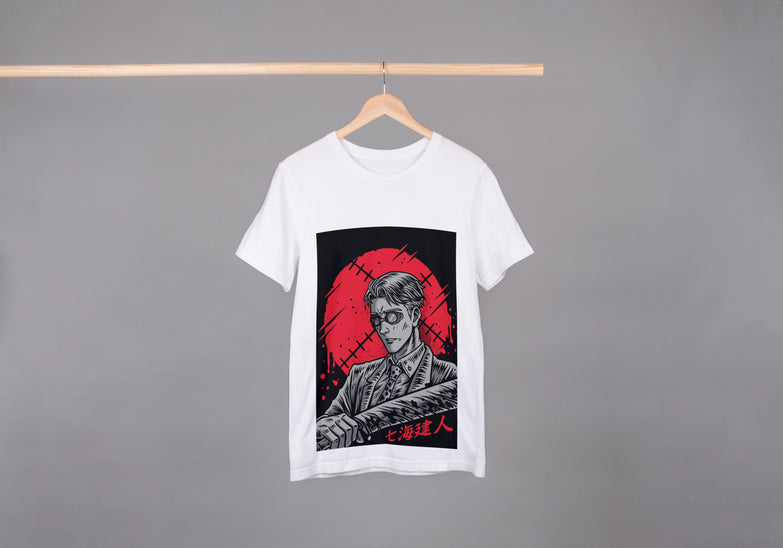 בגדים - חולצה קנטו לבנה - Jujutsu Kaisen \ ג'וג'וטסו קאיזן