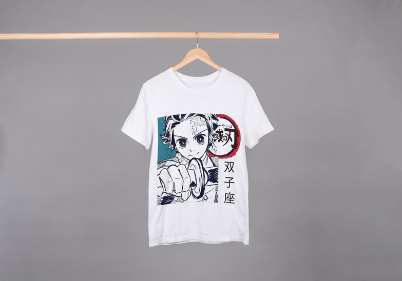 בגדים - חולצה טאנג'ירו מנגה 2 - Demon Slayer \ קוטל השדים