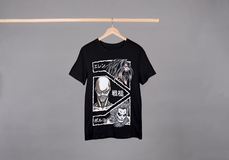 בגדים - חולצה טיטאנים - Attack on Titan \ מתקפת הטיטאנים