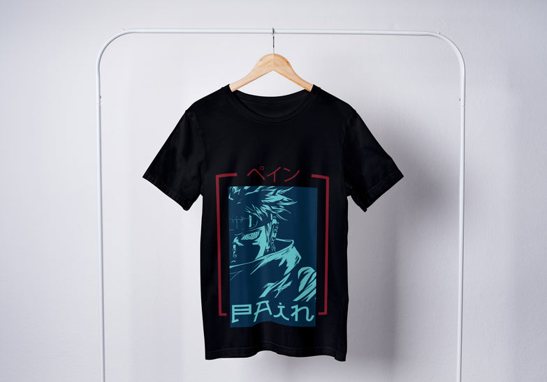 בגדים - חולצה פיין שחור כחול - Naruto \ נארוטו