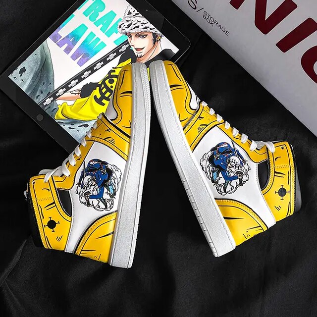 נעליים - סניקרס לאו צהובות ג'ורדן - One Piece \ וואן פיס
