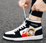 נעליים - סניקרס לופי פשוטות ג'ורדן - One Piece \ וואן פיס