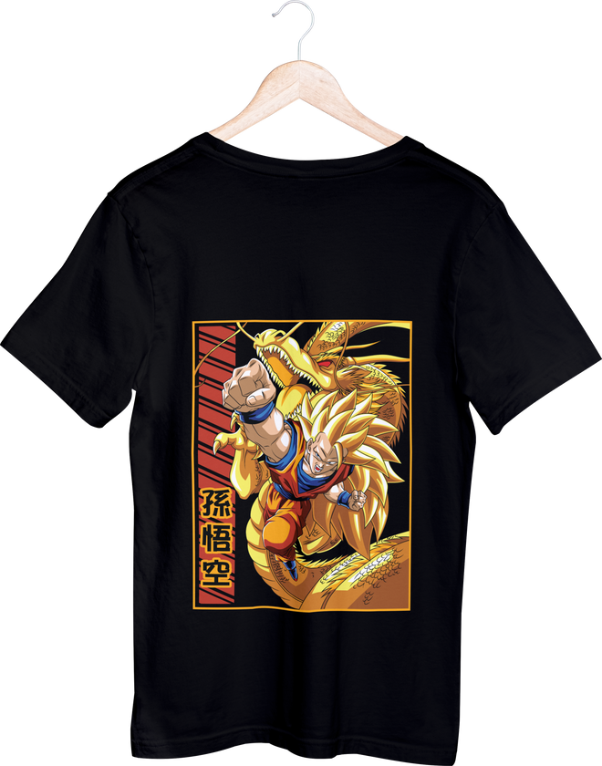 בגדים - חולצה גוקו סופר סאיה 3 - Dragon Ball \ דרגון בול