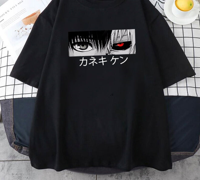 בגדים - חולצה קאנקי שחורה - Tokyo Ghoul \ שדי טוקיו