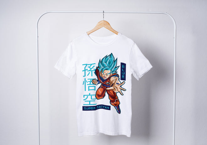 בגדים - חולצה גוקו סופר כחול - Dragon Ball \ דרגון בול