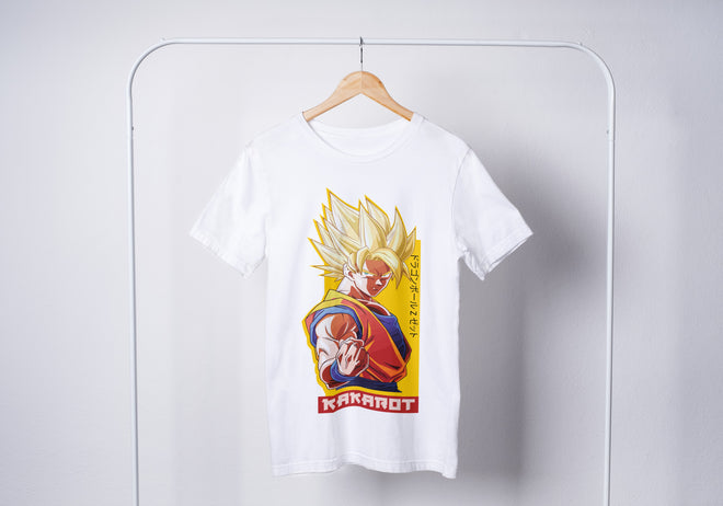 בגדים - חולצה גוקו סופר סאיה קאקארוט - Dragon Ball \ דרגון בול