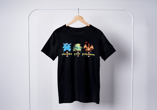 בגדים - חולצה פוקימונים התחלתיים קאנטו - Pokemon \ פוקימון